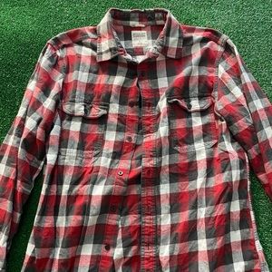 Long sleeve flannel shirt size L